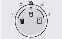 Регулировка температуры молочной пены кофемашины Miele, рисунок 1.