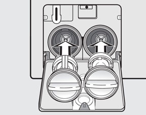 Очистка сливного фильтра стиральной машины Miele, рис. 5.