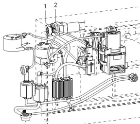 Схема гидросистемы, кофемашина Miele, рисунок 2.